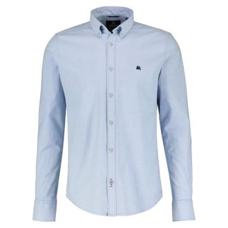 Lerros Langarmhemd LERROS, Herren, Gr. XL, N-Gr, blau (light blau), Obermaterial: 98% Baumwolle, 2% Elasthan, regular fit normal, 2-Knopf-Manschette, Hemden 