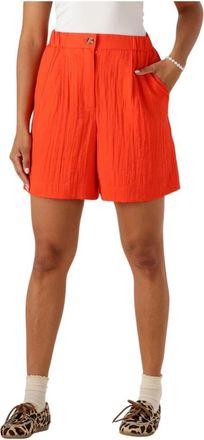 Y.A.S Oranje Viscose Shorts voor Vrouwen - Dames - Bermuda - Oranje - XS - Korte Broeken