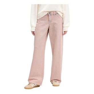 Dickies Dames, Broeken, Roze, Maat: W28 Denim