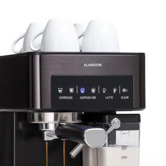 Klarstein Klarstein Portafiltro Arabica Comfort 1350w 20 Bar 1,8l Panel De Control T&aacute;ctil
