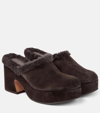 Gianvito Rossi Mules Lyss in suede