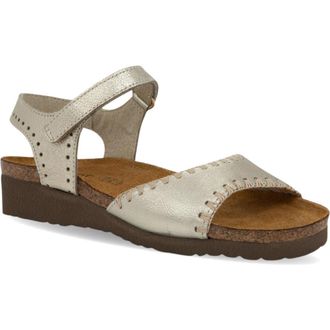 Naot Luna Sandal in Gold Radiant Leather at Nordstrom, Size 10Us