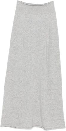 VANISÉ Gonna lunga in cashmere - Grigio