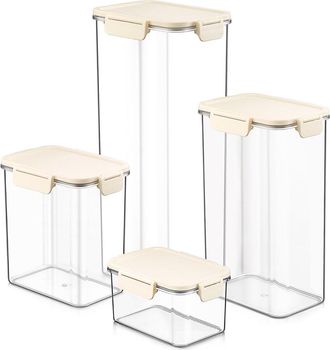 Sorbus 4-Pack Stackable Food Storage Containers