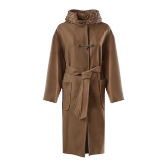 Fay Cappotto in lana con cintura - - Coats - Donna - Beige - M