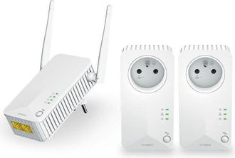 Kyocera Strong Powerline WiFi 600 Mbit/s V2 Triple Pack Bianco con Ethernet LAN e Wi-Fi