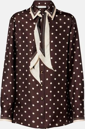 Zimmermann Polka-dot silk shirt