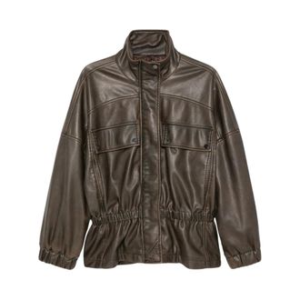 Pinko Blouson Barkeria - - Jackets - Donna - Marrone - M