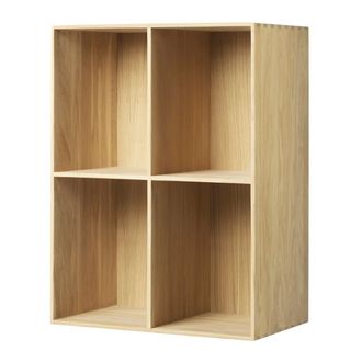 FDB M&oslash;bler B98 B&uuml;cherregal, 54 x 72 x 32 cm, Eiche natur lackiert