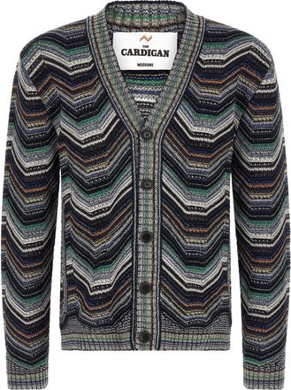 Missoni Multicolor Wool Mens Cardigan
