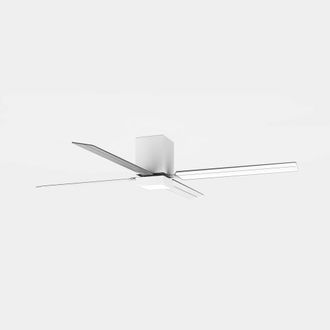 Netlighting Zonda LED Ceiling Fan White Sandblasted WarmWhite 3000K in Black