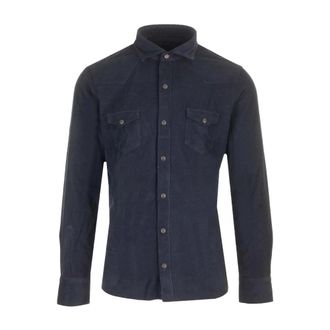 Barba Dandy Shirt - Heren - Spijkeroverhemden - Blauw - 3XL - Katoen - Overhemden
