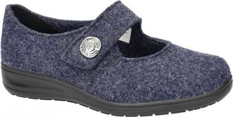 Solidus Schoenen, Dames, Blauw, 36 1/2 EU, Wol, Kate Pantoffel
