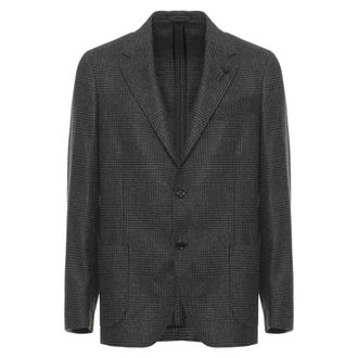 Lardini Single-breasted Jacket - Heren - Pakken - Grijs - Maat: M Wol
