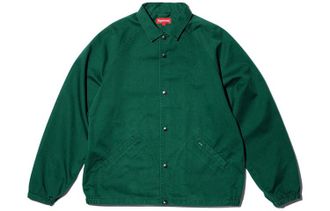 SUPREME x Antihero Snap Front Twill Jacket Green Red SUP-FW20-322