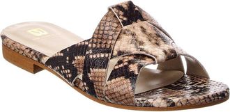 Bruno Magli Andria Leather Flat Sandal