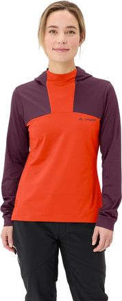 Vaude Kapuzensweatshirt VAUDE WOMENS QIMSA HOODY, Damen, Gr. 34, lila (cassis), Obermaterial: 89% Polyester, 11% Elasthan, Sweatshirts Kapuzensweatshirt