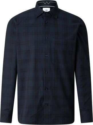 Bogner Hardy cotton shirt for men - Navy blue/black - XXL