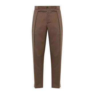 BRIGLIA 1949 Straight Trousers, male, Brown, Size: M Portobello Chinos