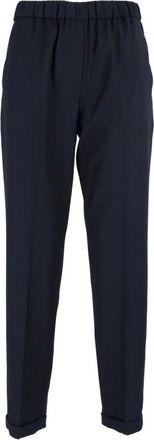 Antonelli Rosalba Slim-fit Pantalon - Dames - Broeken - Blauw - Maat: M Zijde
