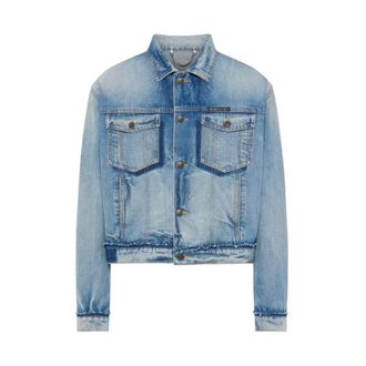 Maison Margiela Heren, Jassen, Blauw, Maat: XL Denim