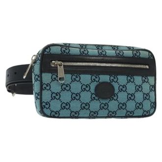 Gucci Pre-owned Tela crossbody-bags - - Pre-owned - Donna - Blu - ONE SIZE
