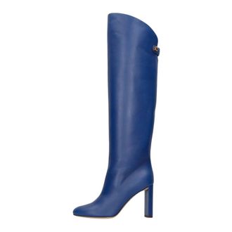 Maisons Skorpios Adriana Boots - Dames - Over de knie laarzen - Blauw - 36 EU - Leer - Schoenen