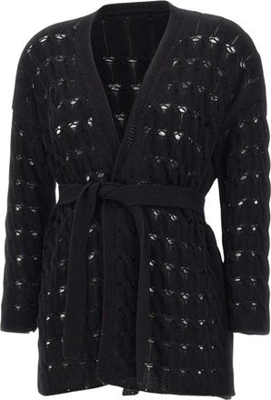 KANGRA Truien & Vesten, Dames, Zwart, M, Katoen, Cardigan