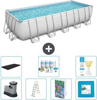 Bestway Piscina Bestway Power Steel Rectangular - 640x274x132 Cm - 8-piezas S536
