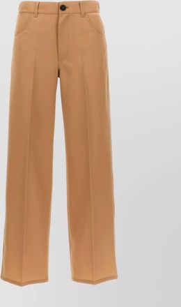 Jil Sander high waist wide leg trousers with pockets