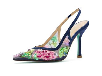 Blue by Betsey Johnson Eddie Womens Shoes Navy : 9.5 M, Textile