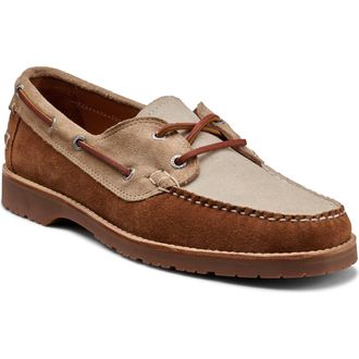 G.H. Bass & Co. Hampton Boat Shoe in Tan Combo at Nordstrom Rack, Size 10.5