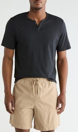Joe's Classic Cotton Henley T-Shirt in Black at Nordstrom Rack, Size Small