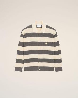 Ami White And Brown Cotton Ami De Coeur Cardigan Multicolor - XXL - for Men