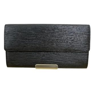 Louis Vuitton Pre-owned Portemonnee / Muntzakje - unisex - Pre-owned - Zwart - Maat: ONE Size Leer