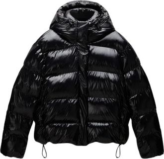 Napapijri Lichtgewicht Thermische Puffer Jas met Capuchon - Dames - Winterjassen - Zwart - S - Jassen