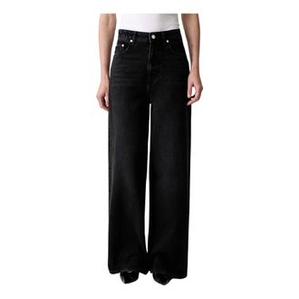 Ganni Lari Wide Leg Jeans - Jeans - Mujer - Negro - W26 L33