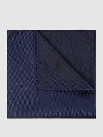 Blick. Einstecktuch aus Seide in Jeansblau, Gr&ouml;&szlig;e 1