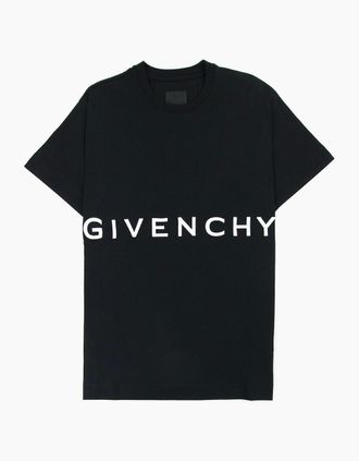 Givenchy Mens Givenchy Givenchy 4g Embroidered T-shirt Black - Size: 36
