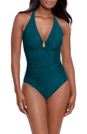 Miraclesuit Razzle Dazzle Bling One-Piece Swimsuit in Nov at Nordstrom Rack, Size 10