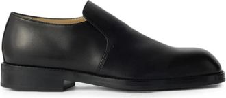 Christophe Lemaire Formele Loafers van Glanzend Leer - Heren - Loafers - Zwart - 45 EU - Leer - Schoenen