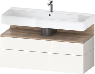 Duravit Qatego Mueble Bajo Lavabo, 1 Extra&iacute;ble Y 1 Caj&oacute;n, - Duravit