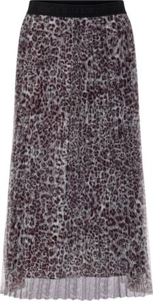 Marc Cain Plissirok met Luipaardprint - Dames - Rokken - Veelkleurig - Maat: S Poliester