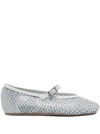 Le Silla Gilda ballerinas met metalen gesp - Zilver