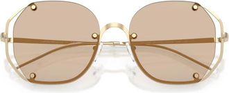 Emporio Armani Occhiali da sole - Dames - Zonnebrillen - Geel - 54 MM - Accessoires