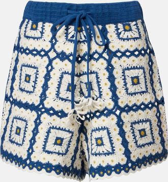 Alemais Al&eacute;mais Shorts Dolly de croch&eacute; de algod&oacute;n
