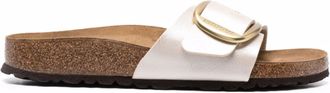 Birkenstock Madrid Big Buckle Pearl White, Birko Flor Graceful