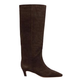 Twinset Stivali al ginocchio in camoscio - - Shoes - Donna - Marrone - 37 EU