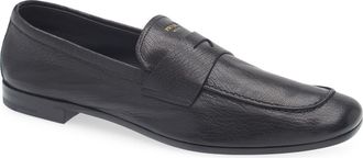 Prada Penny Loafer in Nero at Nordstrom, Size 10.5Us