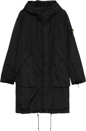 Stone Island Padded Hooded Nylon Parka With Anti-Drop And Wind Resistance